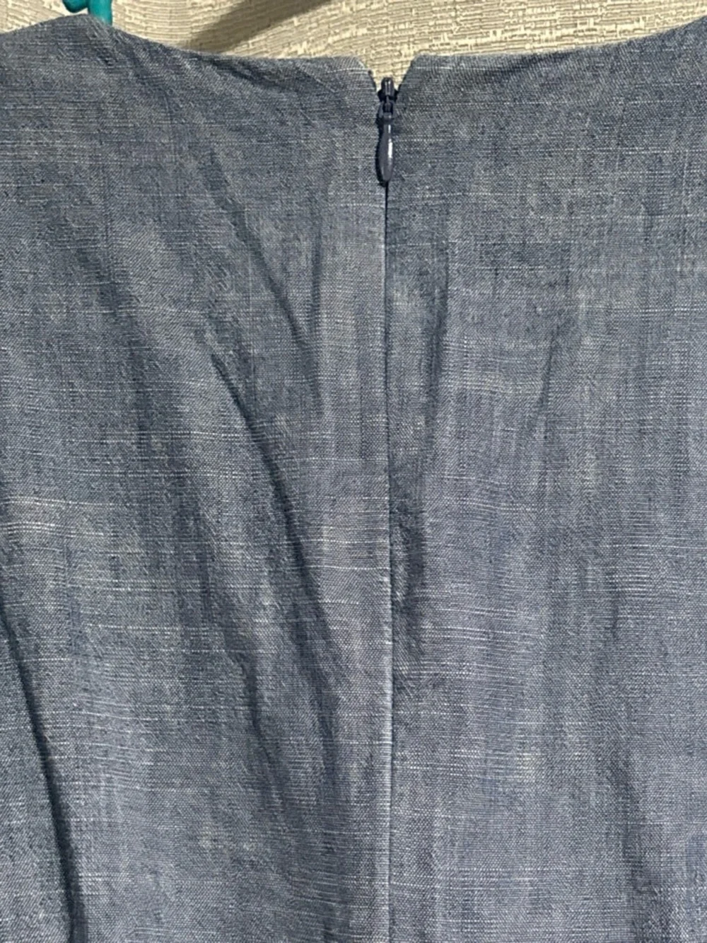 J. Crew Chambray Mini Dress in Light Blue
